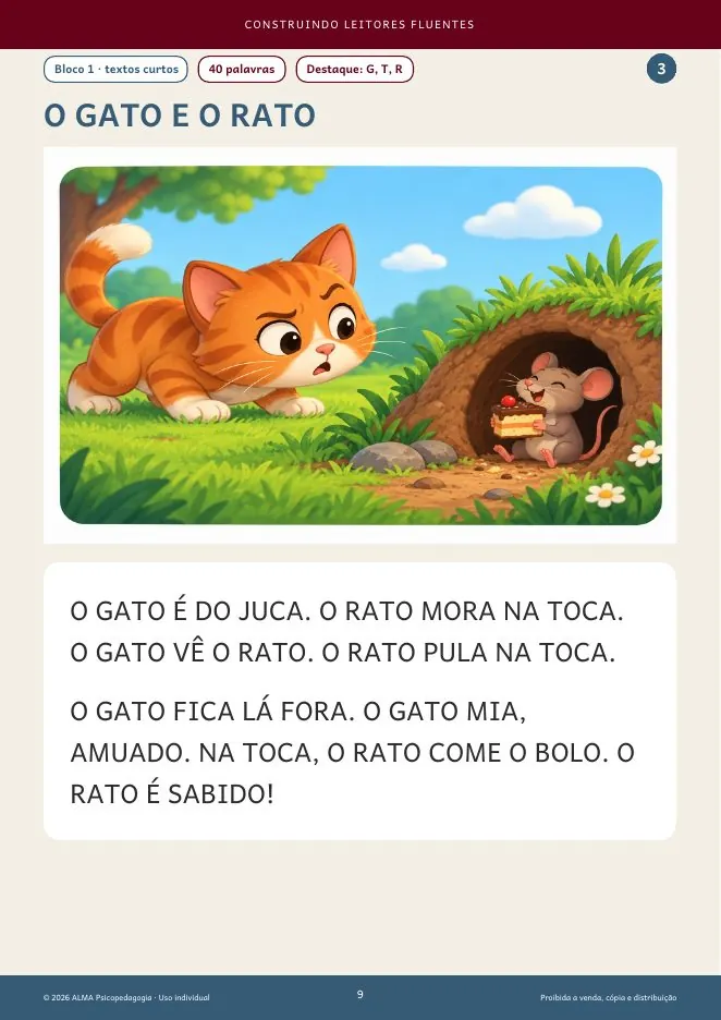 A mesma história em caixa alta